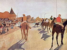 Edgar Degas, Défilé de chevaux de courses - GRANDS PEINTRES / Degas