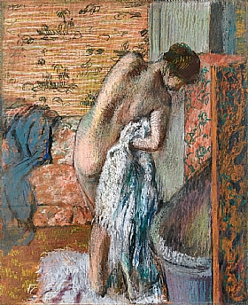 Edgar Degas, Femme aprs le bain - GRANDS PEINTRES / Degas