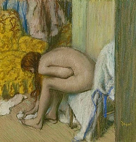 Edgar Degas, Femme essuyant son pied - GRANDS PEINTRES / Degas