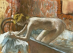 Edgar Degas, Femme quittant le bain - GRANDS PEINTRES / Degas