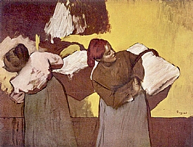 Edgar Degas, Les blanchisseuses - GRANDS PEINTRES / Degas