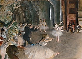 Edgar Degas, Rptition de ballet sur scne - GRANDS PEINTRES / Degas