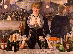 Edouard Manet, Le bar aux Folies-Bergre - GRANDS PEINTRES / Manet