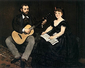 Edouard Manet, La leon de musique - GRANDS PEINTRES / Manet