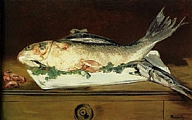Edouard Manet, Poissons et crevettes - GRANDS PEINTRES / Manet