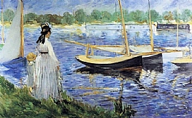 Edouard Manet, La Seine  Argenteuil - GRANDS PEINTRES / Manet