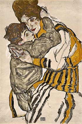 Egon Schiele, Madame Schiele et son neveu - GRANDS PEINTRES / Schiele