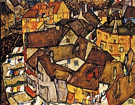 Egon Schiele, Krumau - GRANDS PEINTRES / Schiele