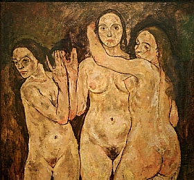 Egon Schiele, Trois femmes nues - GRANDS PEINTRES / Schiele