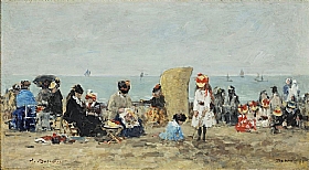 Eugène Boudin, Enfants sur la plage - GRANDS PEINTRES / Boudin