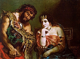 Eugène Delacroix, Cléopatre et un paysan - GRANDS PEINTRES / Delacroix