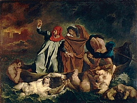 Eugène Delacroix, Dante et Virgile aux enfers - GRANDS PEINTRES / Delacroix