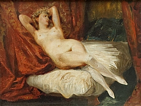 Eugène Delacroix, La femme aux bas blancs - GRANDS PEINTRES / Delacroix
