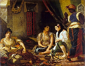 Eugne Delacroix, Femmes d'Alger - GRANDS PEINTRES / Delacroix