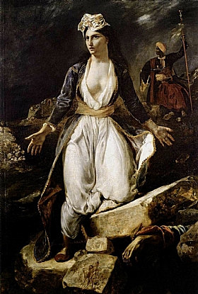 Eugne Delacroix, La Grce  Missolonghi - GRANDS PEINTRES / Delacroix
