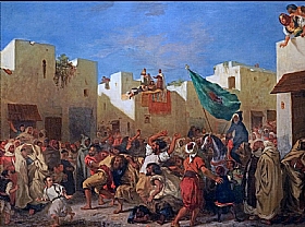 Eugne Delacroix, Les fanatiques de Tanger - GRANDS PEINTRES / Delacroix