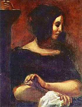 Eugne Delacroix, Portrait de George Sand - GRANDS PEINTRES / Delacroix