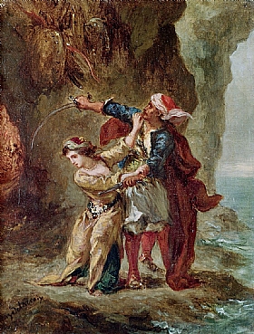 Eugne Delacroix, Selim et Zuleika - GRANDS PEINTRES / Delacroix