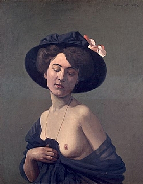 Felix Vallotton, Femme au chapeau noir - GRANDS PEINTRES / Vallotton