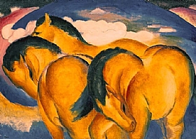 Franz Marc, Les petits chevaux jaunes - GRANDS PEINTRES / Marc