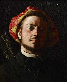 Frédéric Bazille, Portrait de Paul Verlaine - GRANDS PEINTRES / Bazille