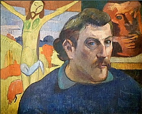 Paul Gauguin, Autoportrait au christ jaune - GRANDS PEINTRES / Gauguin