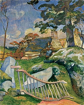 Paul Gauguin, La barrière - GRANDS PEINTRES / Gauguin