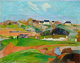 Paul Gauguin, Champs vers Le Pouldu - GRANDS PEINTRES / Gauguin