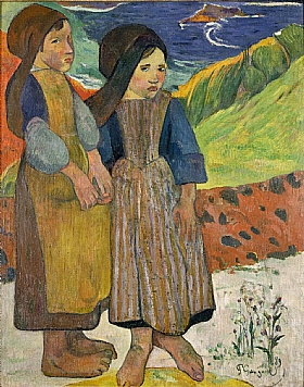 Paul Gauguin, Deux jeunes bretonnes - GRANDS PEINTRES / Gauguin