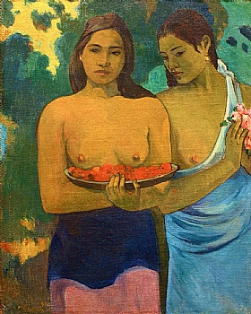 Paul Gauguin, Deux tahitiennes-GRANDS PEINTRES-Gauguin