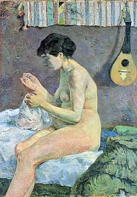 Paul Gauguin, Etude nu Suzanne cousant - GRANDS PEINTRES / Gauguin