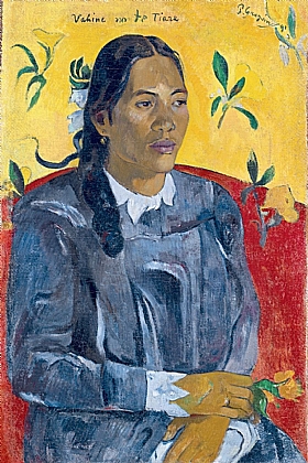 Paul Gauguin, Femme à la fleur - GRANDS PEINTRES / Gauguin