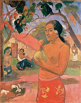 Paul Gauguin, Femme avec un fruit - GRANDS PEINTRES / Gauguin