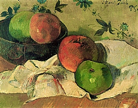 Paul Gauguin, Pommes et bol A l'ami Jacob - GRANDS PEINTRES / Gauguin