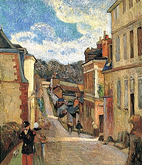Paul Gauguin, Rue Jouvenet à Rouen - GRANDS PEINTRES / Gauguin