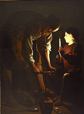 Georges de La Tour, Saint Joseph charpentier - GRANDS PEINTRES / De la Tour