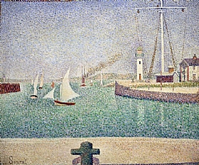 Georges Seurat, Entre port de Honfleur - GRANDS PEINTRES / Seurat