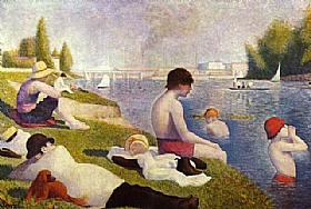 Georges Seurat, Une baignade à Asnières - GRANDS PEINTRES / Seurat