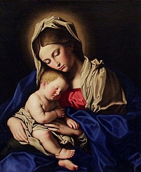 Il Sassoferrato, Vierge  l'enfant - GRANDS PEINTRES / Sassoferrato