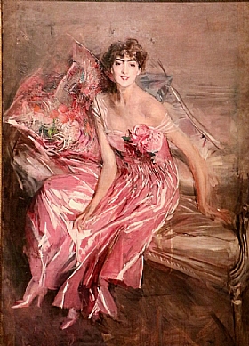 Giovanni Boldini, Femme en rose - GRANDS PEINTRES / Boldini