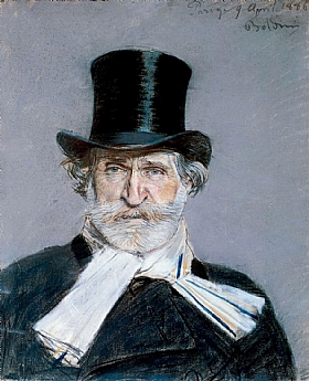 Giovanni Boldini, Portrait de Giuseppe Verdi - GRANDS PEINTRES / Boldini