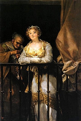 Francisco de Goya, Dame au balcon - GRANDS PEINTRES / Goya