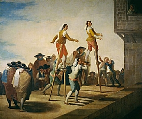 Francisco de Goya, Les échasses - GRANDS PEINTRES / Goya