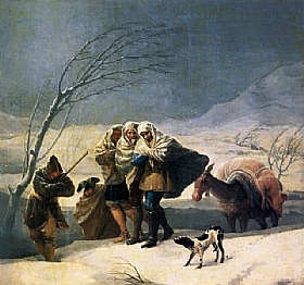 Francisco de Goya, Hiver Tempte de neige - GRANDS PEINTRES / Goya