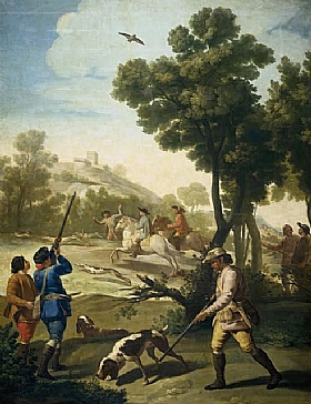 Francisco de Goya, La partie de chasse - GRANDS PEINTRES / Goya