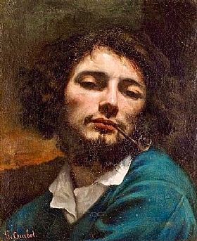 Gustave Courbet, Autoportrait avec pipe - GRANDS PEINTRES / Courbet