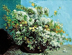 Gustave Courbet, Bouquet de fleurs - GRANDS PEINTRES / Courbet