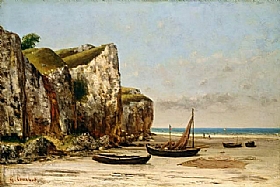 Gustave Courbet, Les falaises dEtretat - GRANDS PEINTRES / Courbet