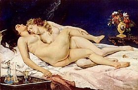 Gustave Courbet, Le grand sommeil - GRANDS PEINTRES / Courbet