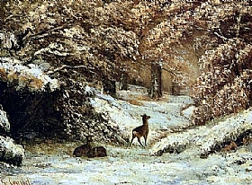 Gustave Courbet, Remise des chevreuils - GRANDS PEINTRES / Courbet